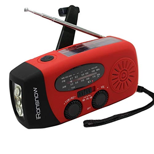 (Classic Creator) iRonsnow Solar Emergency NOAA Weather Radio Dynamo Hand Crank Self...