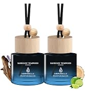Car Air Freshener Hanging 2 Pack Air Fresheners Diffuser - Mahogany Teakwood Fragrance Oil Air Di...