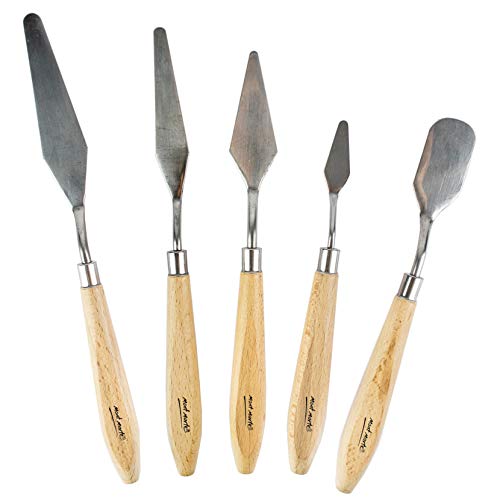 image for Mont Marte Studio Palette Knife Set, 5 Piece. Selection of Different S