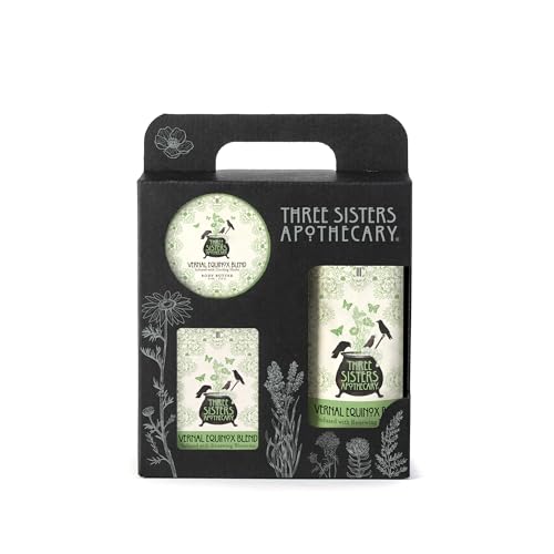 Image of Three Sisters Apothecary Bath & Body 3 Piece Gift Tote (Vernal Equinox)