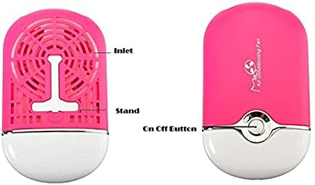 Miniatura 4 de Alluring Mini ventilador, soplador de aire recargable USB para secar pegamento para extensiones de pestañas (rosa)