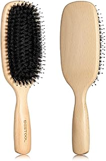 BESTOOL Hair Brush, Boar Bristle Hair Brushes for Women men Kid, Boar & Nylon Bristle Brush for Wet/Dry Hair Smoothing Massaging Detangling