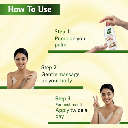 Image of Nyle Serum Body Lotion for All Skin Types | Shea Butter + Hyaluronic + Vitamin B5 | Lightweight, Non-Sticky | 48H Moisturization | Deep Nourish & Soft Skin | 400ml