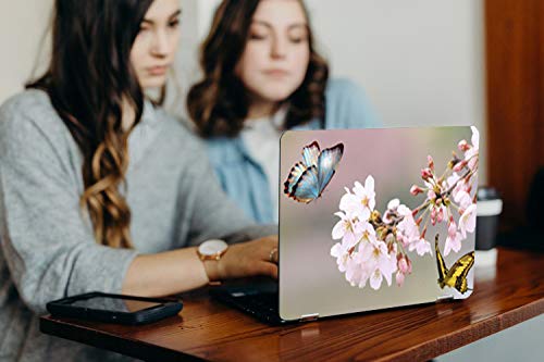 Image of GalaxsiaTM Butterfly D9 Vinyl Laptop Skin /Sticker /Cover /Decal Compatible for Any 15 inch-15.6 inch Inches Laptop (Hp /Dell /Sony /Acer /Lenovo /Asus. Etc) Or Notebook.