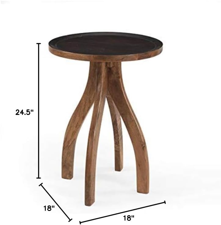 Christopher Knight Home Antonia Mango Wood End Table, Brown