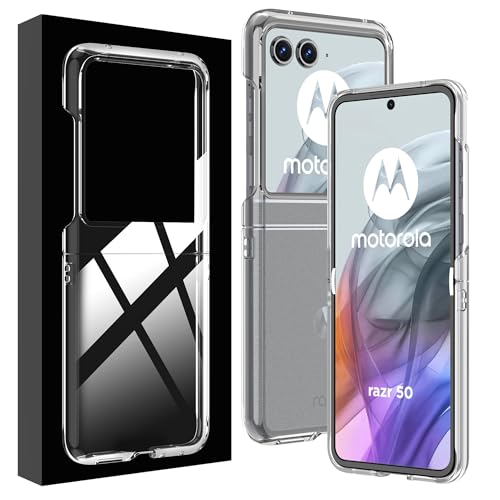 Lemxiee Funda para Motorola RAZR 50 & Motorola RAZR 60 Case con Antihuellas/Antivibración/Antideslizante Funda de Acrílico translúcido Esmerilado