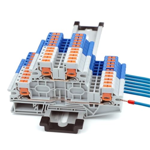 Bloque de terminales PTTBV 2.5 de inserción lateral para duplicar espacio en riel DIN 2