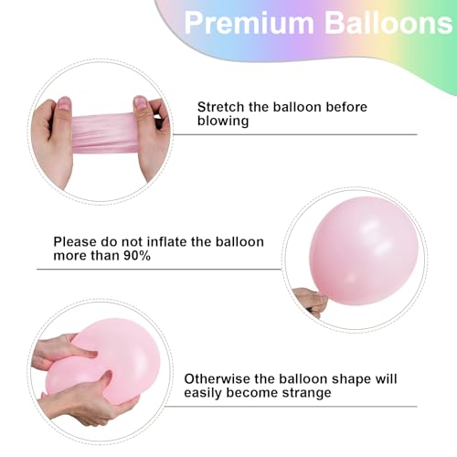 Image of Pastel Balloons Colorful Macaron Pink Blue Yellow Purple Balloon
