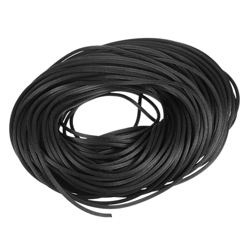 Burlete uxcell de 0.09" x 100 pies: cordón redondo negro para reparar pantallas de puertas 2