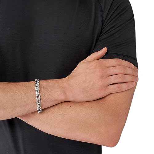 Image of A|X Armani Exchange Stainless Steel Chain Bracelet for Men