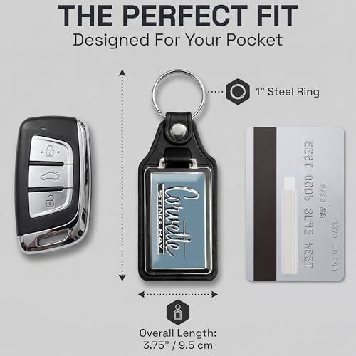 Image of Brotherhood Car Key Chain for Corvette - Classic Models Keychain for Men and Women Gift Key Ring Key Chain