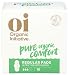 Oi 100% Organic Cotton Ultra Thin Pads with Wings for Maximum Absorption - Regular 10 Count - Organic Natural Cotton Pads Provide Comfort and Protection for Leak-Free Periods, Wrapped Individually