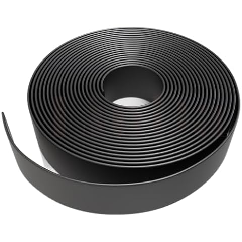 NickHouse 10' ft x 2 Inch Wide Vinyl Strapping Replacement Straps for Patio Chairs Lounge Outdoor Lawn Furniture Repair Strap Matte Finish (Black) Cover