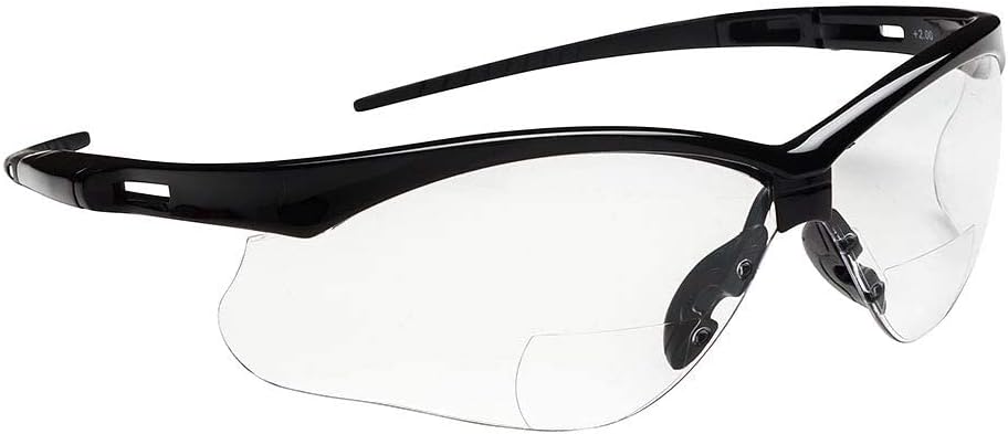 Jackson Safety SG Bifocal Safety Glasses - Readers for Men & Women - ANSI Z87.1 - Pack of 12 - (3 Magnifications Available)