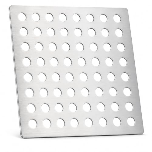 Image of Drain Guard Drain Cover Leaf gutter guards for leaves Stainless Steel 6x6" (1)