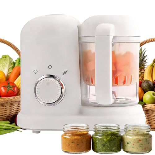 Opiniones de procesadora de alimentos los preferidos por los clientes. 48 OYBGRZ Procesador de alimentos bebe, 4 in 1 Baby Food Processor and Steamer, babymoov, Multifunctional Baby Puree Maker, Desmontable y lavable, Descongela, Cocina al Vapor, Licua y...