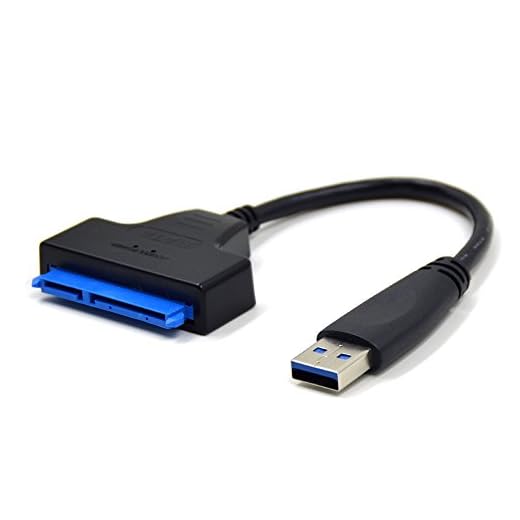 iitrust USB 3.0 a SATA Cable del Adaptador para 2.5 "SSD / HDD Drives - SATA a USB 3.0 Convertidor y Cable Externos, Soporte UASP, USB 3.0 - SATA III Converter, color negro
