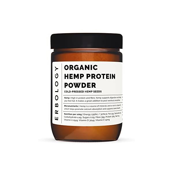 100 Organic Hemp Protein Powder 10.6 oz ColdPressed from 100 Hemp