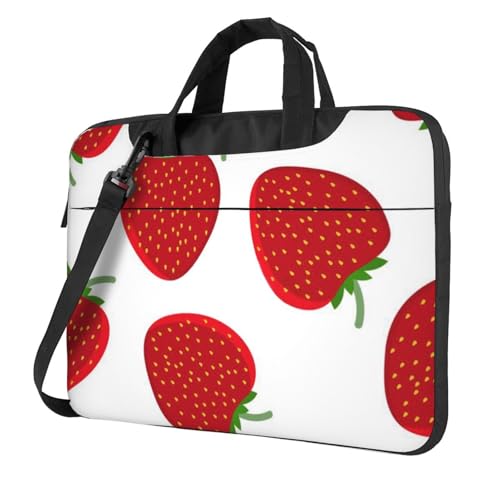 Sac ordinateur portable imprimé fraise doublure antistatique contre les chocs
