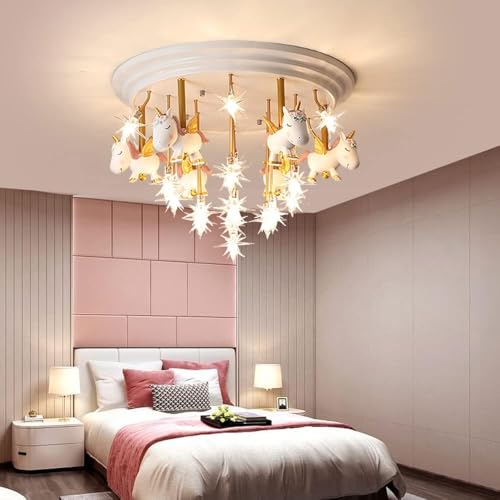 Plafonnier dessin animé princesse pour illuminer la chambre