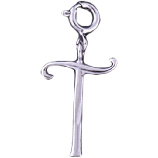 FOURSEVEN 925 Silver Alphabet T Pendant Charm