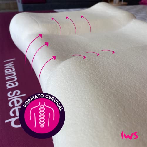 Travesseiro Cervical - I wanna sleep - Duo Position®, quatro opções de altura, apoio adaptável, espu