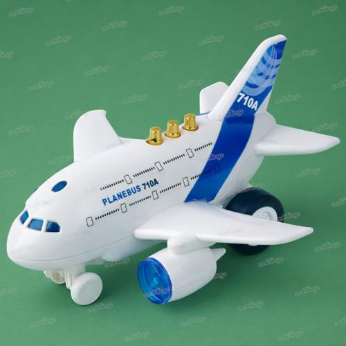 Image of Zest 4 Toyz Friction Powered Toy for Kids Airbus Aeroplane Toy with Light Sound for Babies Airplane Toy for Boys and Girls 2+ Years