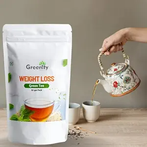 Greenity Healthy Green Tea with Herbs & Spices for Weight Loss | Soothing Herbal Tea For Immunity Boosting | Ideal After Meal Beverage - 50g