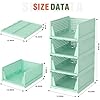 Amazon.com: Closet Organizer, 4 Pack Stackable Storage Bins for Closet ...