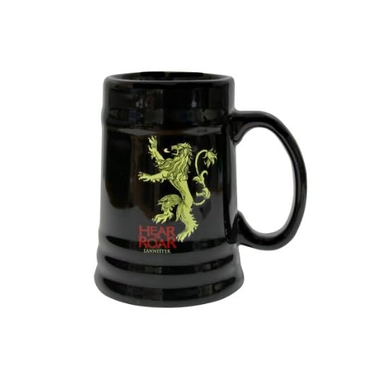 Juego de Tronos SDTHBO02898 - Jarra de cerámica diseño Lannister, color negro (SD Toys SDTHBO02898) - Jarra cerámica Juego de tronos negra Lannister , color/modelo surtido