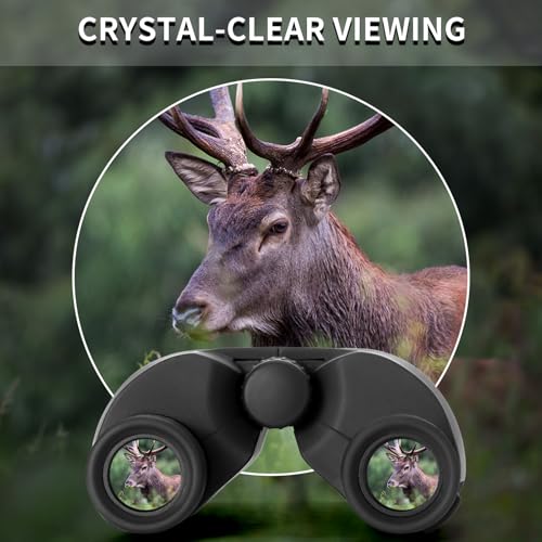 8x25 Compact Binoculars, 8X Small Mini Pocket Portable Size 8.2° Wide Angle View Lightweight 21mm Large Eyepiece ED Lens for Adults Youth Travel Hiking Cruise Safari Birding Sports Wildlife Viewing