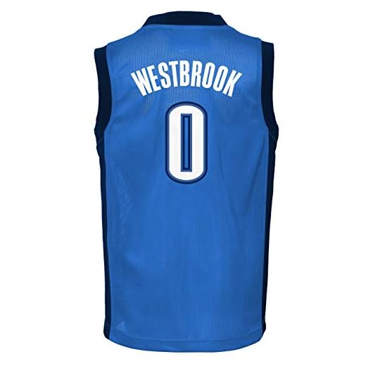 Outerstuff Russell Westbrook Oklahoma City Thunder #0 Boys Home Player Jersey (Small 6/7) Blue