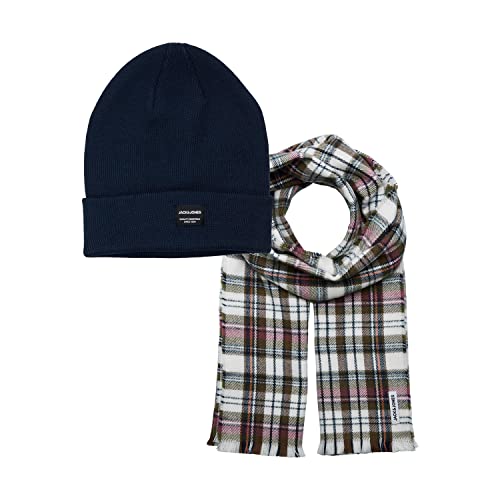 Jack & Jones Jacfrost Dna bonnet écharpe homme pack hiver accessoires maille protection froid