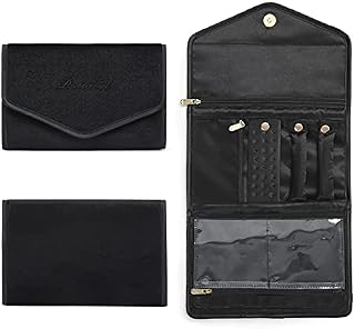 Dizdvizd Jewellery Organizer Roll, Travel Jewel Bag Daily Jewellries Storage Case - Vintage
