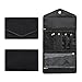 Dizdvizd Rouleaux de bijoux, Organisateur de Bijoux de Voyage, Sac de Rangement Pliable pour Bagues de Voyage, Colliers, Boucles d'oreilles, Bracelets, Montres, Broches