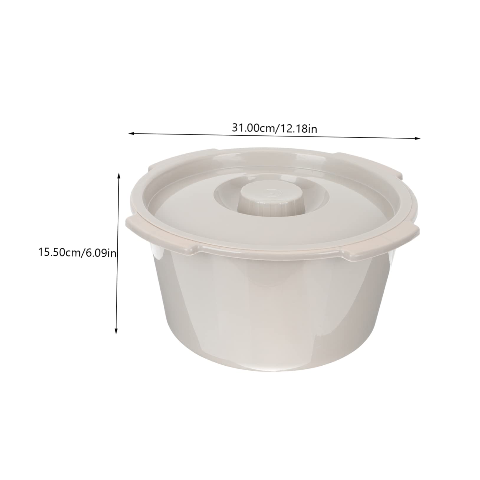 GOOHOCHY Commode Chair Commode Urine Bucket with Lid Portable Potty Handicap Toilet Bucket Portable Toilet for Travel Urinals for Men Urine Pot for Patients Adult para Pan Grey Pp