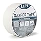 LLPT Gaffers Tape Professionelle Qualität Weiß 50 mm x 15 m Matte Nicht Reflektierend Einfach Abreißbar Rückstandsfrei Schwerlast Gaffing Tape für Kabel Fotografie (PGT51WT)
