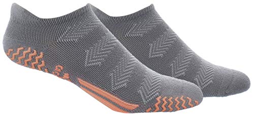 adidas Women's Studio No Show Sock (2-Pair), Light Onix/Clear Onix/Sun Glow, Medium, (Shoe Size 5-10)