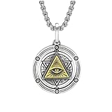 Collar para hombre, collar de ojo de Horus, colgante contra el mal de ojo, collar de protección del antiguo Egipto, joyería de regalo, amuletos espirituales para hombres y mujeres