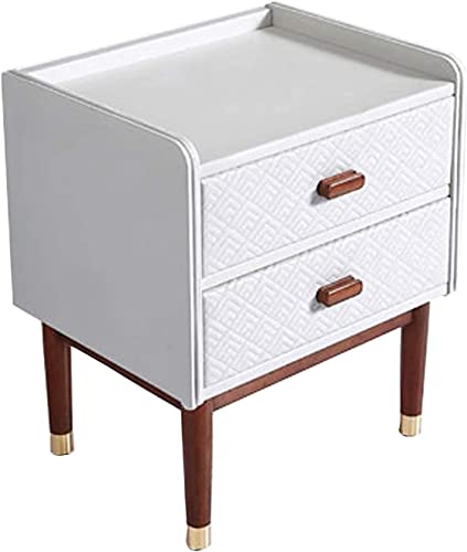 Mesita De Noche De Dormitorio Nórdico, Muebles De Dormitorio De Madera Modernos con Dos Cajones De Almacenamiento, Cajón De Riel Suave Y Silencioso, Utilizado para El Sofá del Dorm