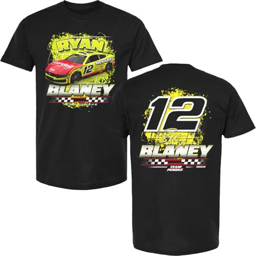Checkered Flag Sports Ryan Blaney Menards 2-Spot T-Shirt Black (US Alpha X-Large Regular Regular Black)