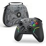 Machenike G6V2 Controller PC, Gamepad PC, 2 HD-Schwingspulenmotoren, einstellbar GuliKit TMR-Joystick, 2 TMR-Trigger, austauschbar ABXY, 4 programmierbare Tasten, 1000Hz-Auflösung, 1200mAh Akku (Grau)