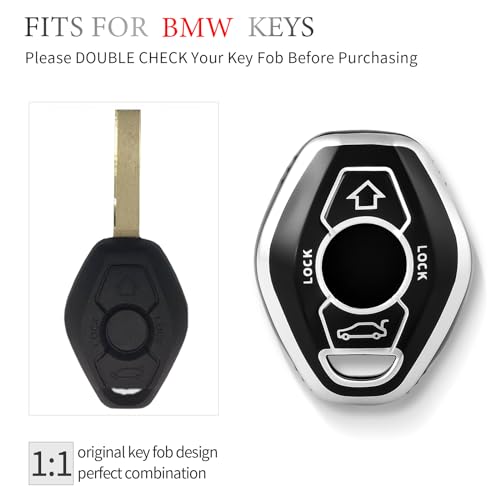 Coque de clé BMW protège boîtier usé contre chutes pour modèles E46 E39 E53 X5