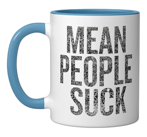 Taza cerámica 11 oz azul/blanca miniatura 1