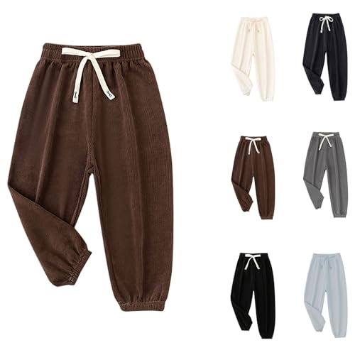 XINYUNZU Hosen für Jungen Cordhose Elastische Taille Sporthose...