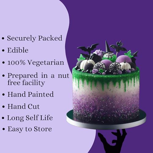Image of Confect Halloween Sparkling Sugar Mix - White, Orange, Purple, Ghost Black & Ghastly Green - Edible Decorative Sugar for Cakes, Cupcakes, Cookies & Desserts - Phantom Festival Sprinkles- 4.2 Oz
