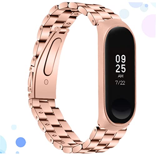 Bracelet de montre inoxydable rose Uonlytech accessoire de rechange réglable et élégant
