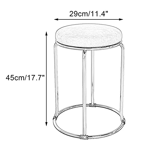 Taburetes de tocador con almohadillas antideslizantes y base estable 3