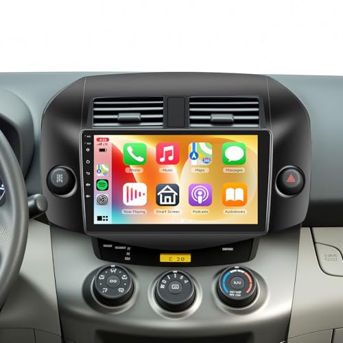 4G+64G Car Radio for Toyota RAV4 2007-2011 with Wireless CarPlay/Android Auto, 10.1 Inch 1280 * 720P IPS Touch Screen Stereo Android 13 GPS WiFi Bluetooth DSP SWC HD Backup Camera