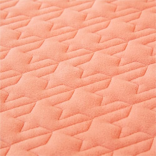 Couvre-lit d'hiver drap épais brodé 150x200cm jupe de lit dentelle orange
